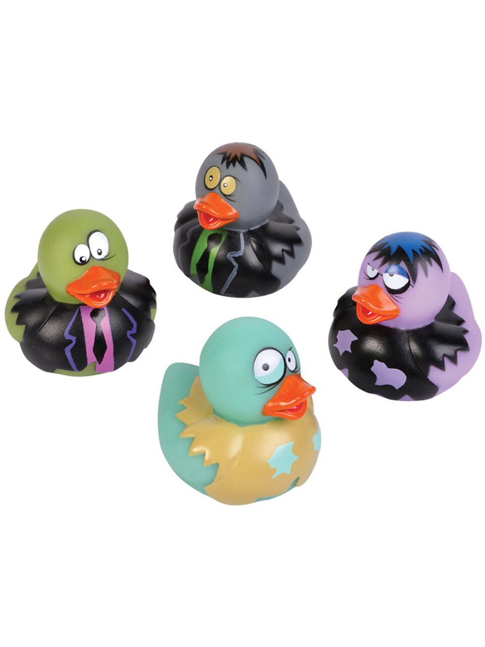 Toy Zombie Frankenstein Ducks Vinyl Set Of 12 Costume Accessory